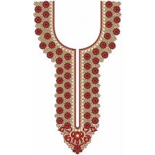 New Neck Embroidery Design 22127