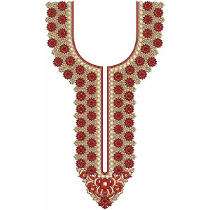 New Neck Embroidery Design 22127