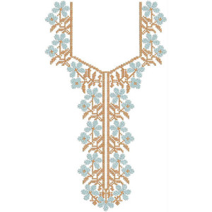 New Neck Embroidery Design 22134