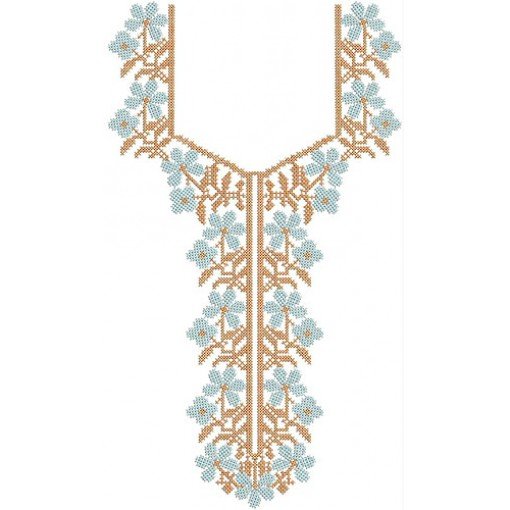 New Neck Embroidery Design 22134