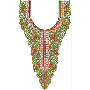 New Neck Embroidery Design 22135