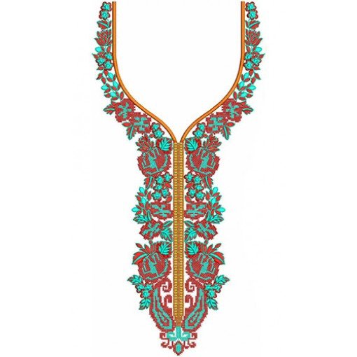 New Neck Embroidery Design 22139