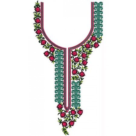 New Neck Embroidery Design 22152