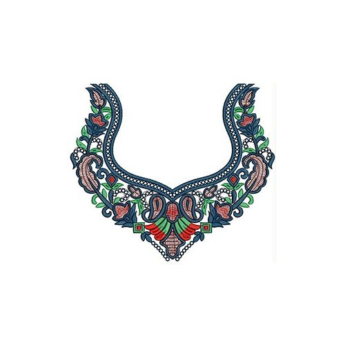 New Neck Embroidery Design 22154