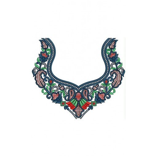 New Neck Embroidery Design 22154