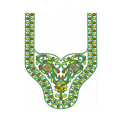 Cording Neck Yoke Gala Embroidery Design Cording Neck Yoke Gala Embroidery Design