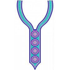 Yoruba Neck Embroidery Design 22317