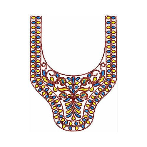 Takchita Embroidery Design Neck Yoke Gala
