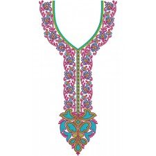 Nigeria Attire Neck Embroidery Design 22334