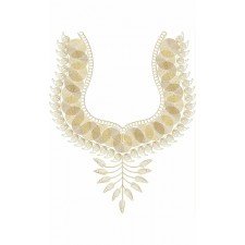 Ocacia 3D Neck Embroidery Design 22419