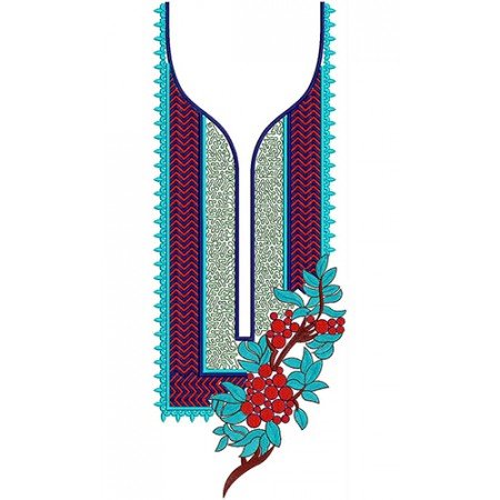 Bazin Riche African Neck Embroidery Design 22443
