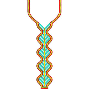 Egyptian Neck Embroidery Design 22590
