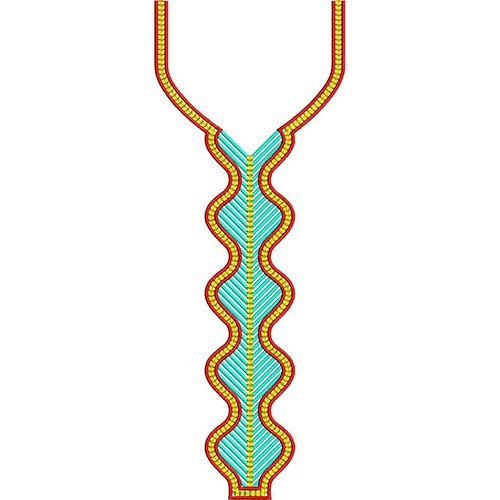 Egyptian Neck Embroidery Design 22590