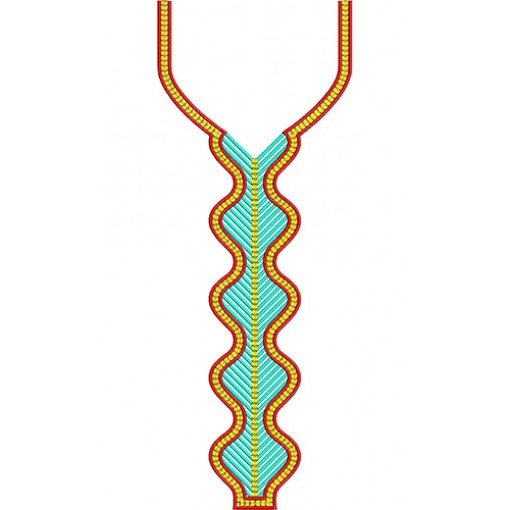 Egyptian Neck Embroidery Design 22590