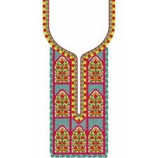 Pakistani Culture Neck Embroidery Design 22623