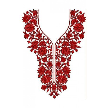 Bridal Style Red Black Matching Neck Yoke Gala Design