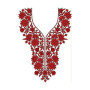 Bridal Style Red Black Matching Neck Yoke Gala Design