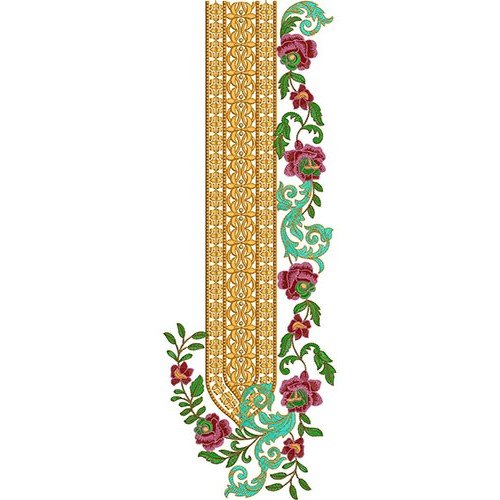 Salwar Kameez Lovely Neck Embroidery Design 22837