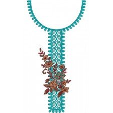 Traditional Nigeria Attire Neck Embroidery Design 22838