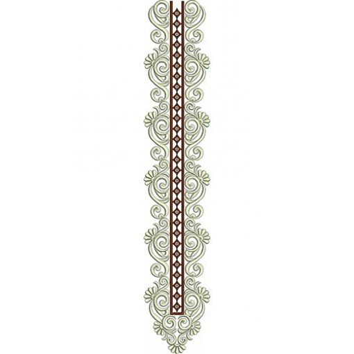 Beautiful and Creative Front Neck Embroidery Design 22847