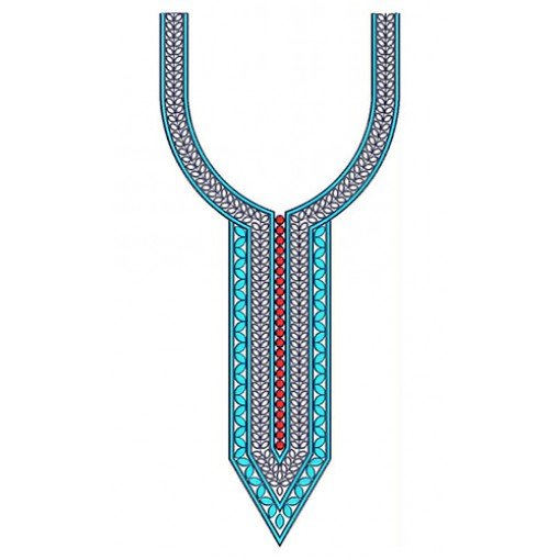 Elegant Neck Embroidery Design 22867