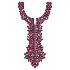 African Long Neck Embroidery Design 22870