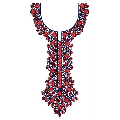 African Long Neck Embroidery Design 22870
