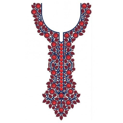 African Long Neck Embroidery Design 22870