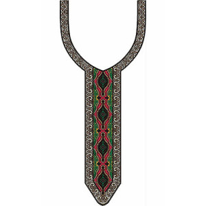 Arabic Women Neck Embroidery Design 22872