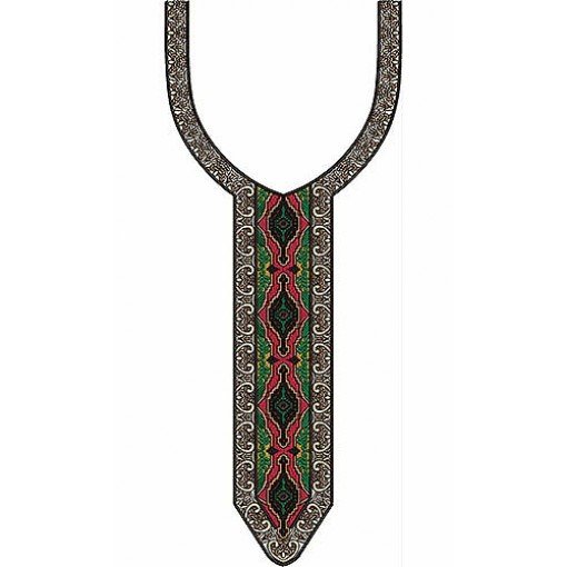 Arabic Women Neck Embroidery Design 22872