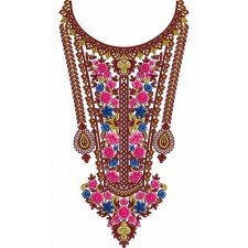 Hot Collection Of Neck Embroidery Design 22874