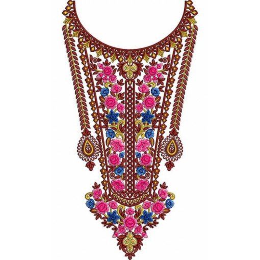 Hot Collection Of Neck Embroidery Design 22874