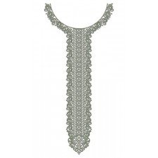 Nigerian Long Neck Embroidery Design 22875