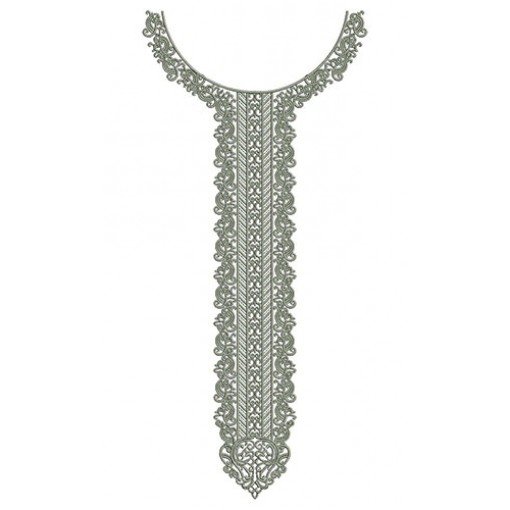 Nigerian Long Neck Embroidery Design 22875