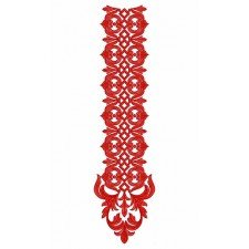 Macedonia Dress Neck Embroidery Design 22877