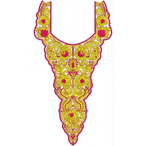 Abaya Neck Machine Embroidery Design Abaya Neck Machine Embroidery Design
