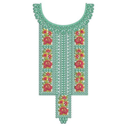Latest neck Embroidery Design 22948