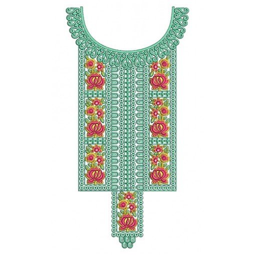 Latest neck Embroidery Design 22948