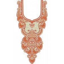 Egypt Neck Embroidery Design 22974