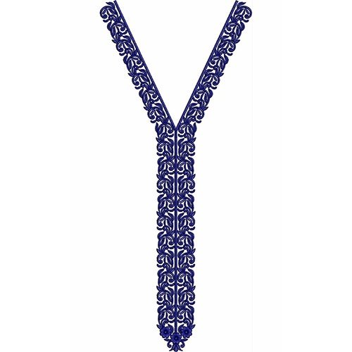 Moroccan Caftan Neck Embroidery Design 22995