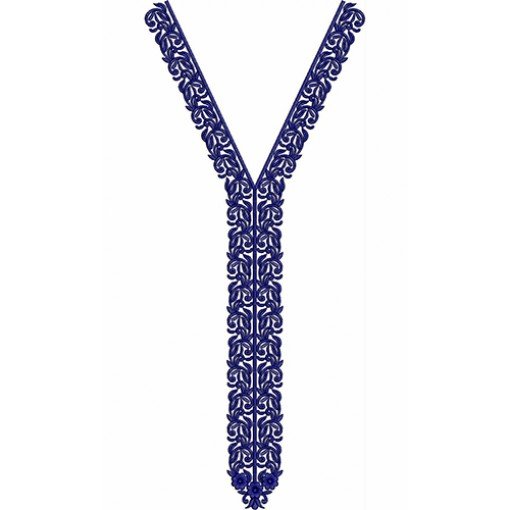 Moroccan Caftan Neck Embroidery Design 22995