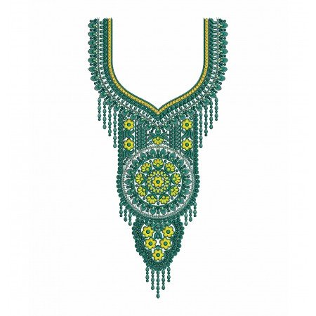 Jalabiya Caftan Embroidery Neck
