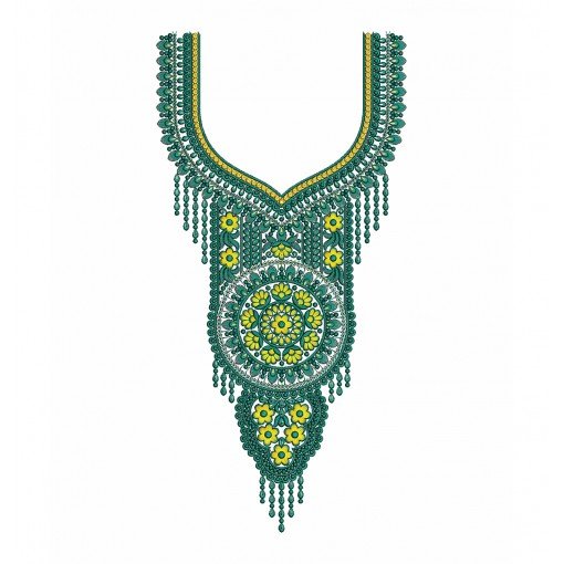 Jalabiya Caftan Embroidery Neck