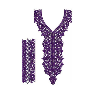 Neck Embroidery Design 23053