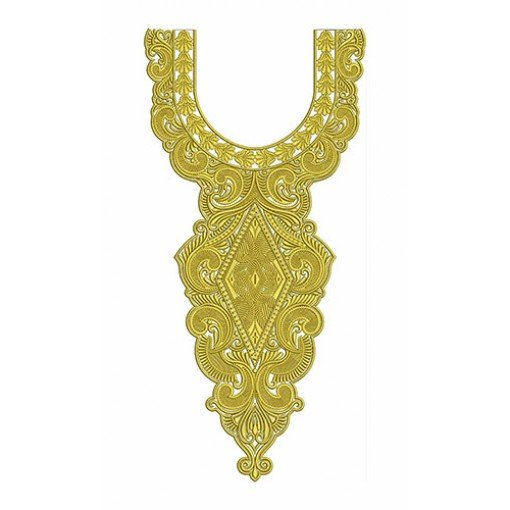 Neck In Slotted Satin Stitch Neck Design 23061