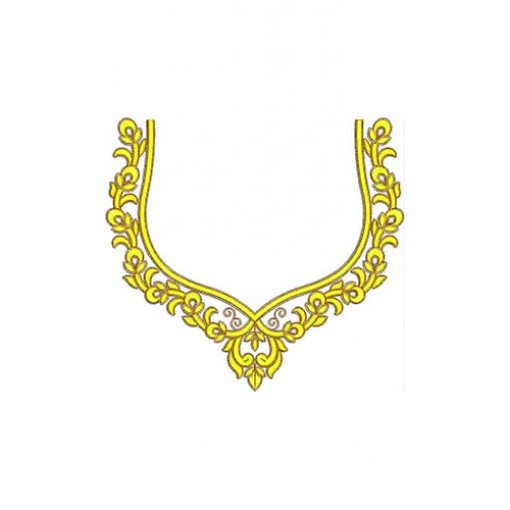 Traditional Neck Embroidery Design 23133