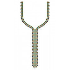 Tunic Tango Neck Embroidery Design 23134
