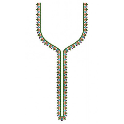 Tunic Tango Neck Embroidery Design 23134