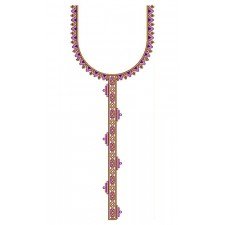 Classic Simple African Neck Embroidery Design 23135