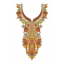 Ethnic Neck Embroidery Design 23205